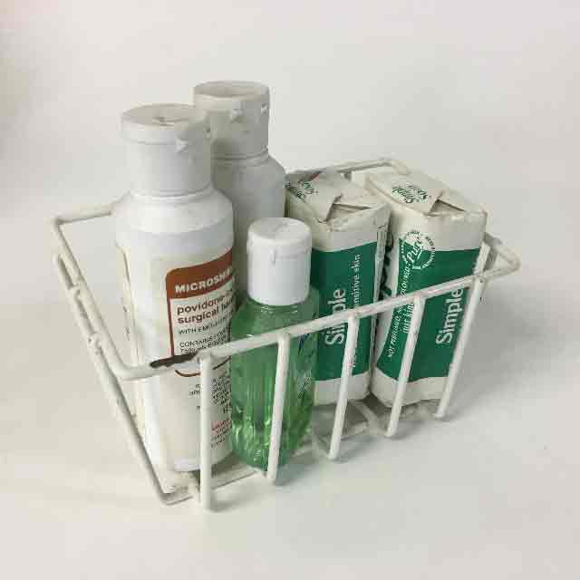 MEDICAL SUPPLIES, Soap Rack w Supplies